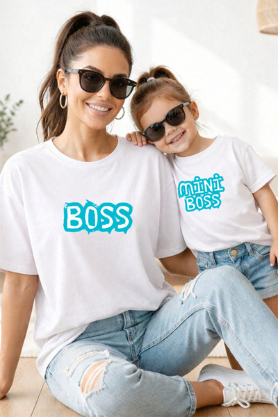 genosha Mother Daughter 100% Cotton T-Shirt Mama Mini Mother Daughter Single ...
