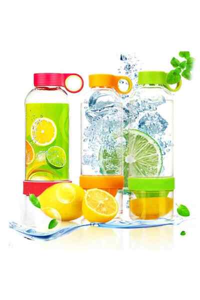 AS SEEN ON TV كوب عصارة فواكه، زجاجة مياه، عصارة ليمون طازج، متعدد الألوان