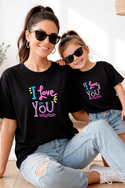 genosha Mother Daughter 100% Cotton T-Shirt Mama Mini Mother Daughter Single ...