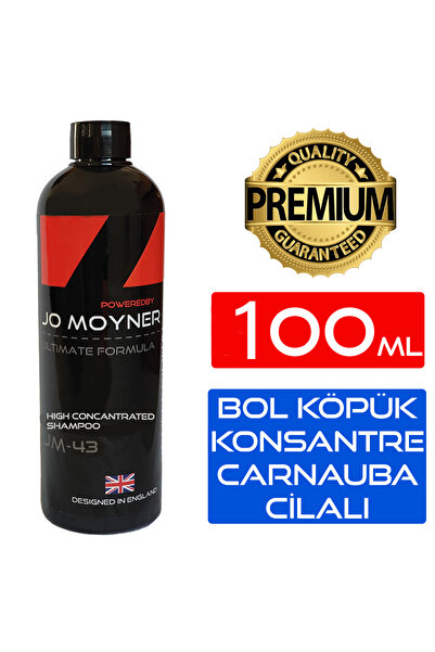 Jo Moyner Fırçasız Cilalı Oto Yıkama Köpüğü Oto Şampuan 100ml Formulated in E...