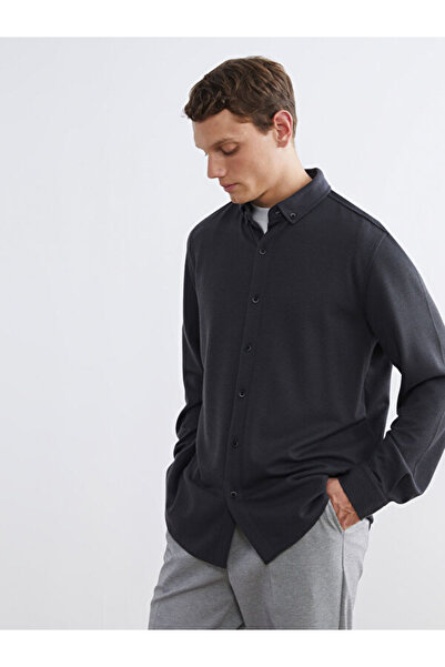 LC Waikiki RMZ GİYİM FARKİLYA Cămașă pentru bărbați cu croială slim