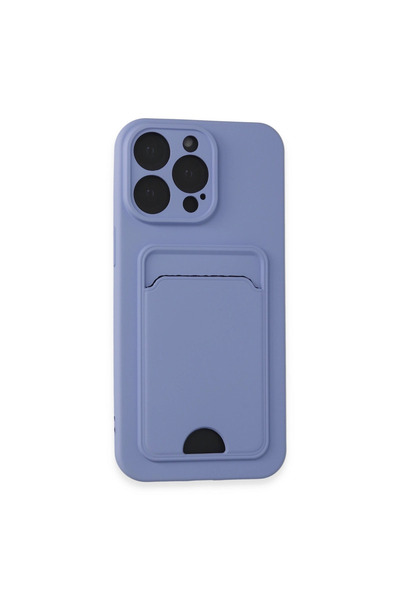 eco port iPhone 14 Pro Max Case Kelvin Silicone with Business Card - Lilac