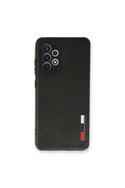 eco port Samsung Galaxy A73 5g Case Loop Leather Silicone - Black