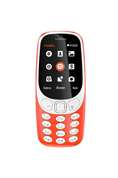 Nokia Mobile Phone 3310, 2.4 inch Screen, 1200 mAh Battery, MicroSD Card, Orange