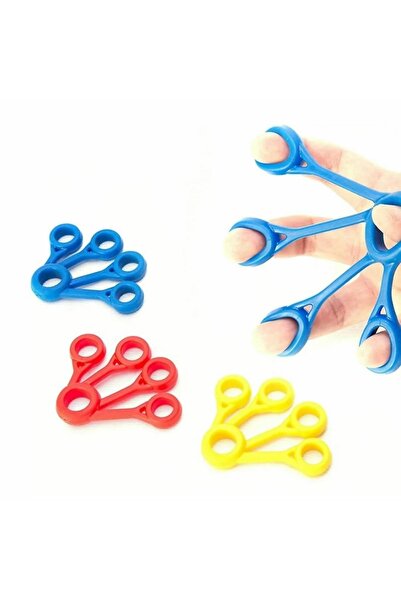FİZYOPOL Silikon Parmak Ekstansiyon,Egzersiz Lastiği Kırmızı Hafif Direnç
