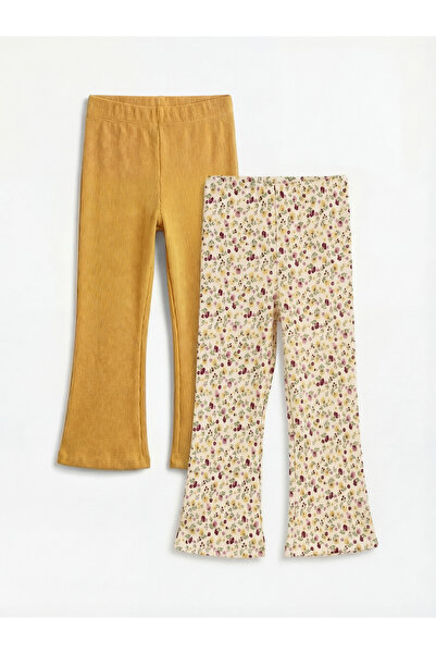 LC Waikiki Κίτρινο κολάν καμιζόλα για κορίτσια 2 τεμάχια (S6)