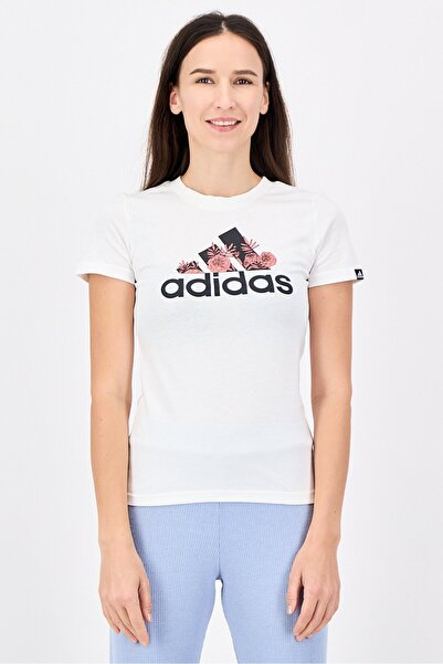 adidas Women Sportswear Fit Short Sleeve Outdoor T-Shirt, White
