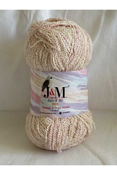 LİBERTY(5 ADET YUMAK) OPTİK/FUŞYA EKRU RENKLİ %71COTON%13PES%12AKRİLİK%2POLYAMİD%2MOHAIR 100Gr 400Mt