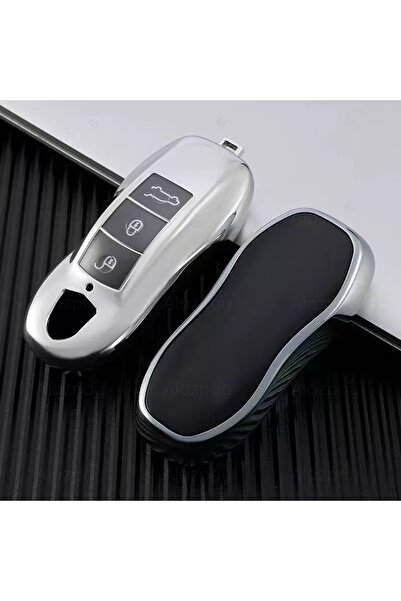 Alazpay Husă pentru chei din TPU pentru Porsche Cayenne Panamera Macan 718 91...