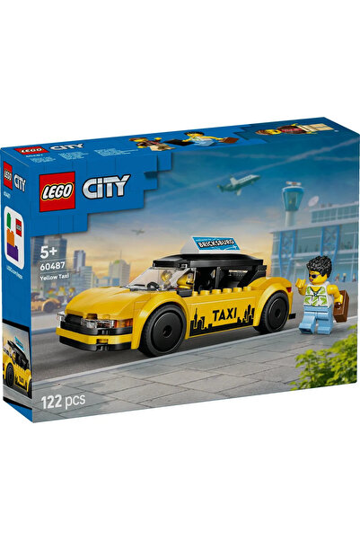 Lego City Yellow Taxi Set 60487 for Ages 5-10