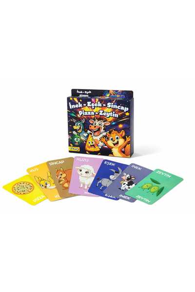 Generic İnek Eşek Sincap Pizza Zeytin Kart Oyunu Arkadaş Aile oyunu