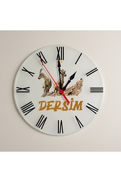 ZERYA ساعة حائط بتصميم أرقام رومانية من ديرسيم سيتي