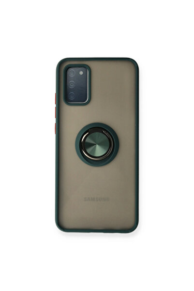 eco port Samsung Galaxy A02s Case Montreal Silicone Cover with Ring - Green