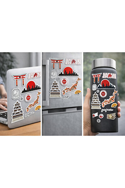 Limitless Design Japan Themed Sticker Set – Tokyo & Japanese Culture |   Lapt...