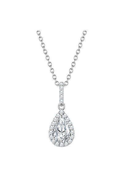 Glanzstücke München Silberhalskette Kette mit Anhänger Sterling Silber Zirkon...