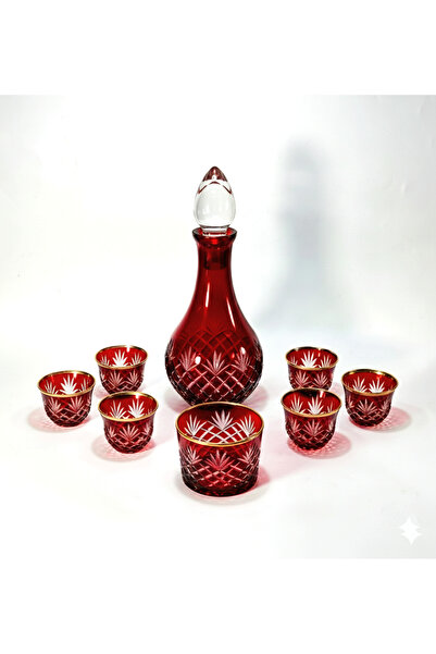 Kristal Market Zemzem Mıra Set Cut Crystal Handcrafted Tassel Pattern
