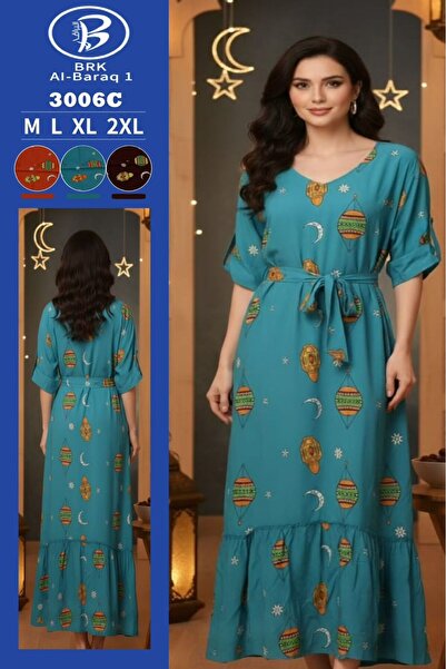 BRK Women's Ramadan jalabiya decorated with wonderful Ramadan designs