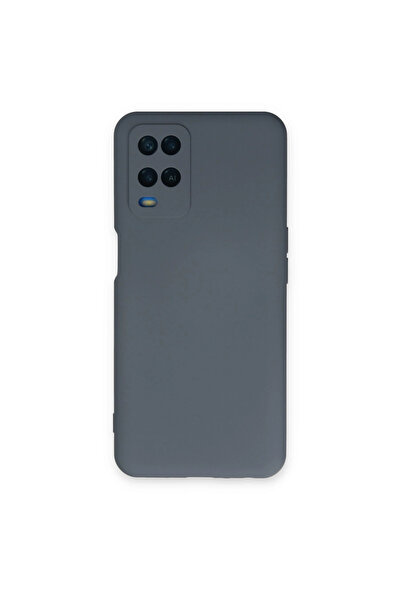 eco port Oppo A54 4g Case Nano Velvet Silicone Inside - Gray