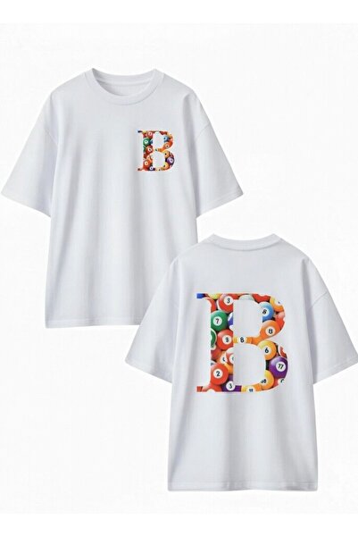 playwear Μπλουζάκι PLAY WEAR με στάμπα μπιλιάρδου, γράμμα C στην πλάτη και στ...