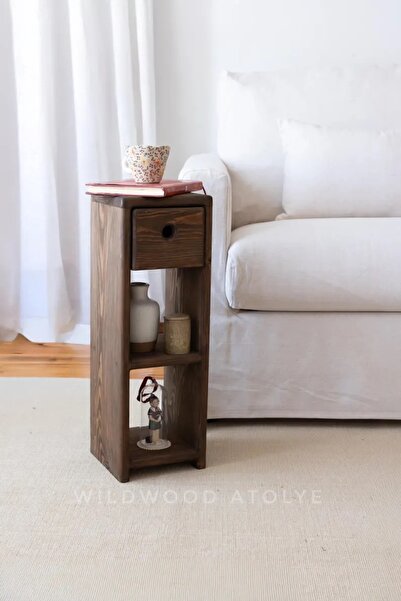 Wildwood atolye Zen Wood Bedside Table(Wildwood)