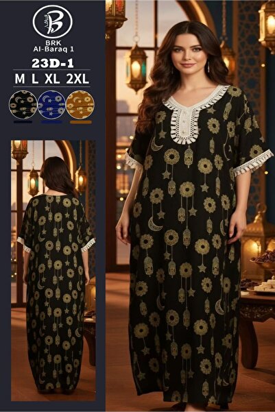 BRK Women's Ramadan jalabiya decorated with wonderful Ramadan designs