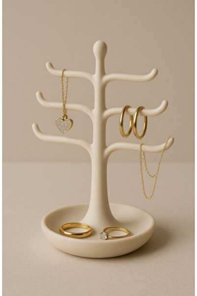 Nirvela Takı Standı – Ağaç Model Küpe Kolye Yüzük Askısı | Dekoratif Takı Org...