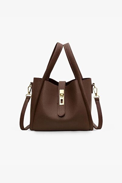 Trendyup Handbag and crossbody bag made of eco-leather with a makeup case, re...