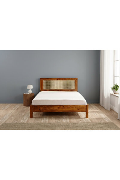 Kayseri Masif ceviz rengi hazeran karyola