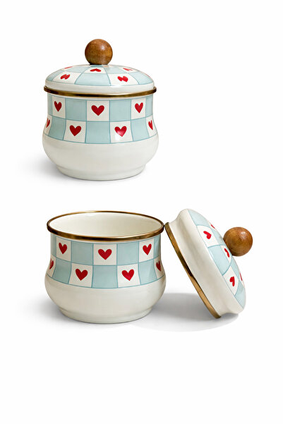 HOME SET Emaye Şekerlik – Dekoratif Tasarım