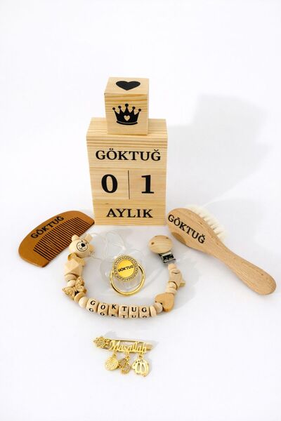 Shopfocus KİŞİYE ÖZEL İSİMLİ-EMZİK-BEBEK YAKA İĞNESİ-EMZİK ASKISI-BEBEK FIRÇA...