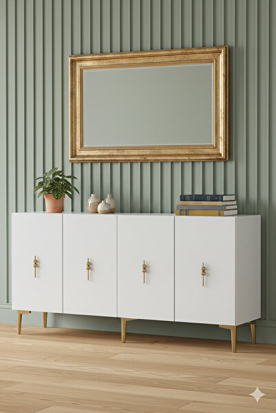 YUMEDİ DESİGN KA1527BG - AYSHE KONSOL ,TV SEHPASI , ÇOK AMAÇLI DOLAP, KAHVE K...