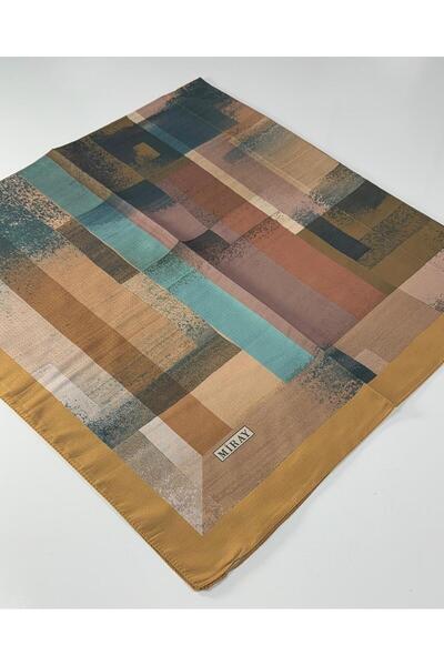 MİRAY Nevada Large Size Organic Cotton Scarf - 120 X 120 - 06246 02
