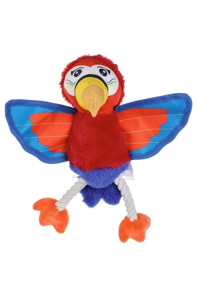 OEM Multicolor Plush Parrot Toy with Sound for Dogs, 28x30cm