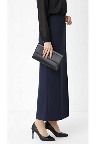 Butik Modest Plus Size Stone-Detail Pleated Lined Portoriko Mom Skirt