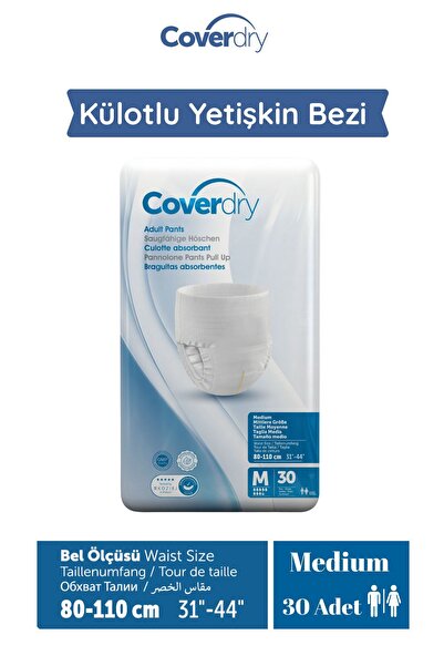 Coverdry Külotlu Yetişkin Hasta Bezi Medium 30 Adet