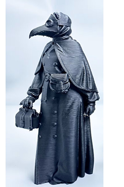 VeliumCraft Figurina Plague doctor, VeliumCraft, 10.5 cm, plastic, negru