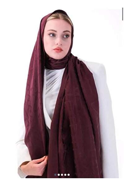 HAREM SCARF Harem scar Asel desen koyu bordo şal