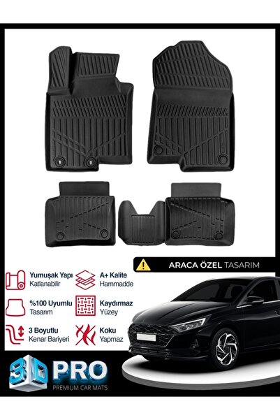 RICH OTO PASPAS Hyundai i 20 3D Havuzlu Paspas 2020 2021 2022 2023 2024 2025 ...