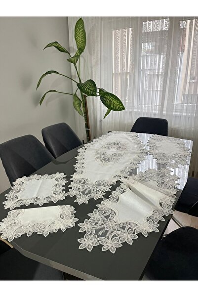 BRL ÇEYİZ HOME Luxury Living Room Sets with Lacquer Guipure on Linen