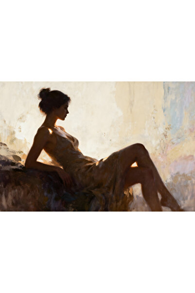 VeliumCraft Canvas Painting Sensual Nude 2, woman, painting style print 80x50 cm