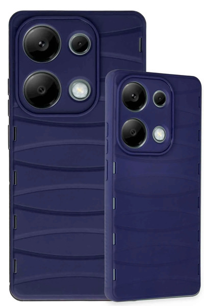 Epilons غطاء حماية سيليكون لهاتف ريدمي نوت 13 4G من بيبيركاس - أزرق داكن