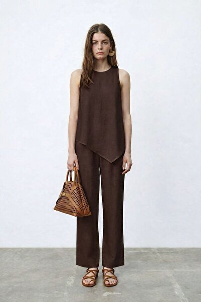 Vesua طقم بنطلون غير متماثل برباط من الخلف من بيلدن