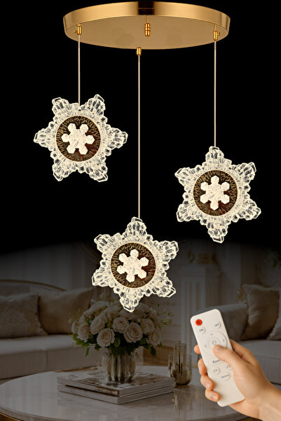 Ultra Home Kar Model 3 RENK Kumandalı 3 Lü Salon Mutfak Oturma Yatak Odası Mo...