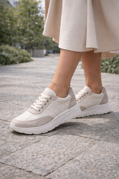 Dericibey Genuine Leather Women's Sports Shoes |   100% Leather Inside and Ou...