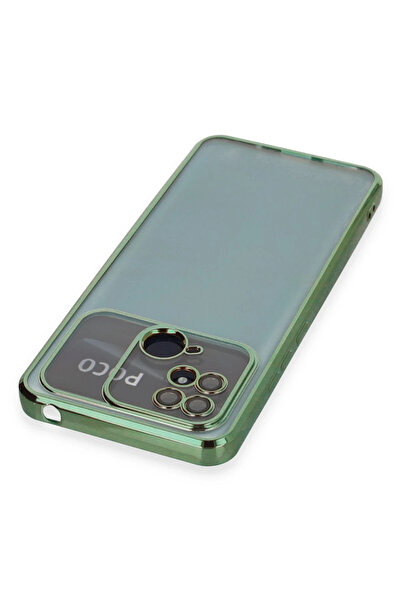 Epilons حافظة ريدمي 10C من السيليكون مع عدسة - أخضر