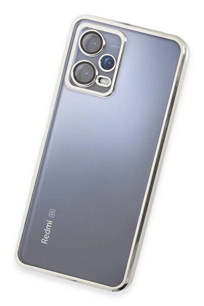 Epilons حافظة ريدمي نوت 12 5G من السيليكون مع عدسة - فضي