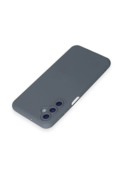 Epilons حافظة جالاكسي M34 5G من السيليكون المخملي الداخلي - رمادي