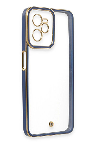 Najmaddin حافظة نيو فيس ريلمي C35 من السيليكون لعدسة ليفا - أزرق