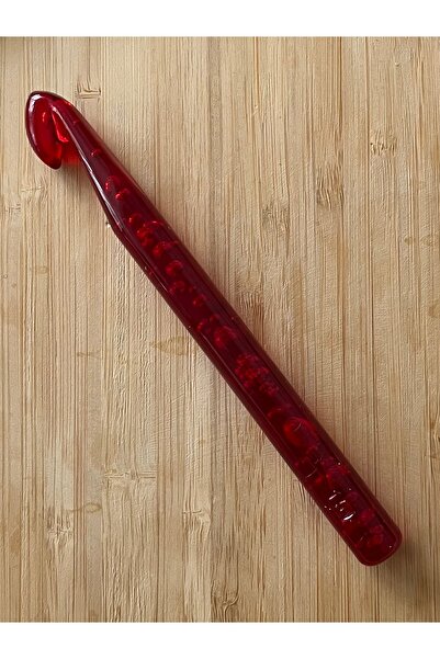 Kartopu Şeffaf renk 15mm Plastik Penye Ve Fantezi Yünleri El Örgü Tığ. Boy: 1...