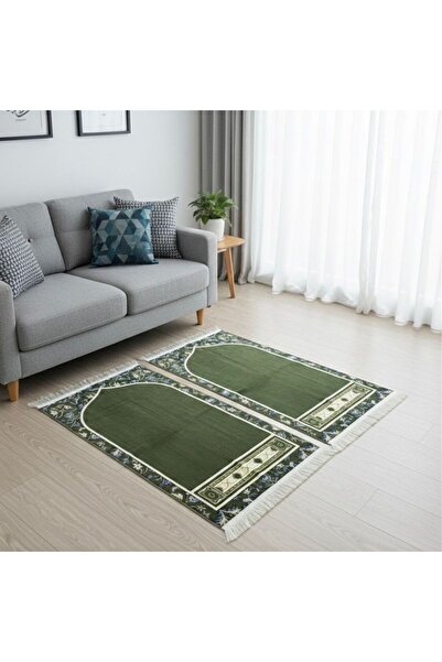 MADA طقم سجادة الصلاة "الروضة" الكلاسيكي – قطعتين